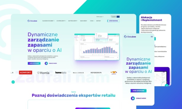 Occubee.com - SaaS do zarządzania zapasami z AI: złożony produkt z przemyślanym lejkiem na www