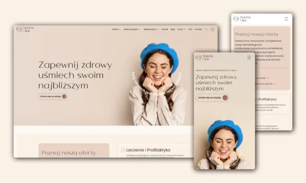MalottkiClinic.pl - rebranding and website for a renowned dental clinic from Opole