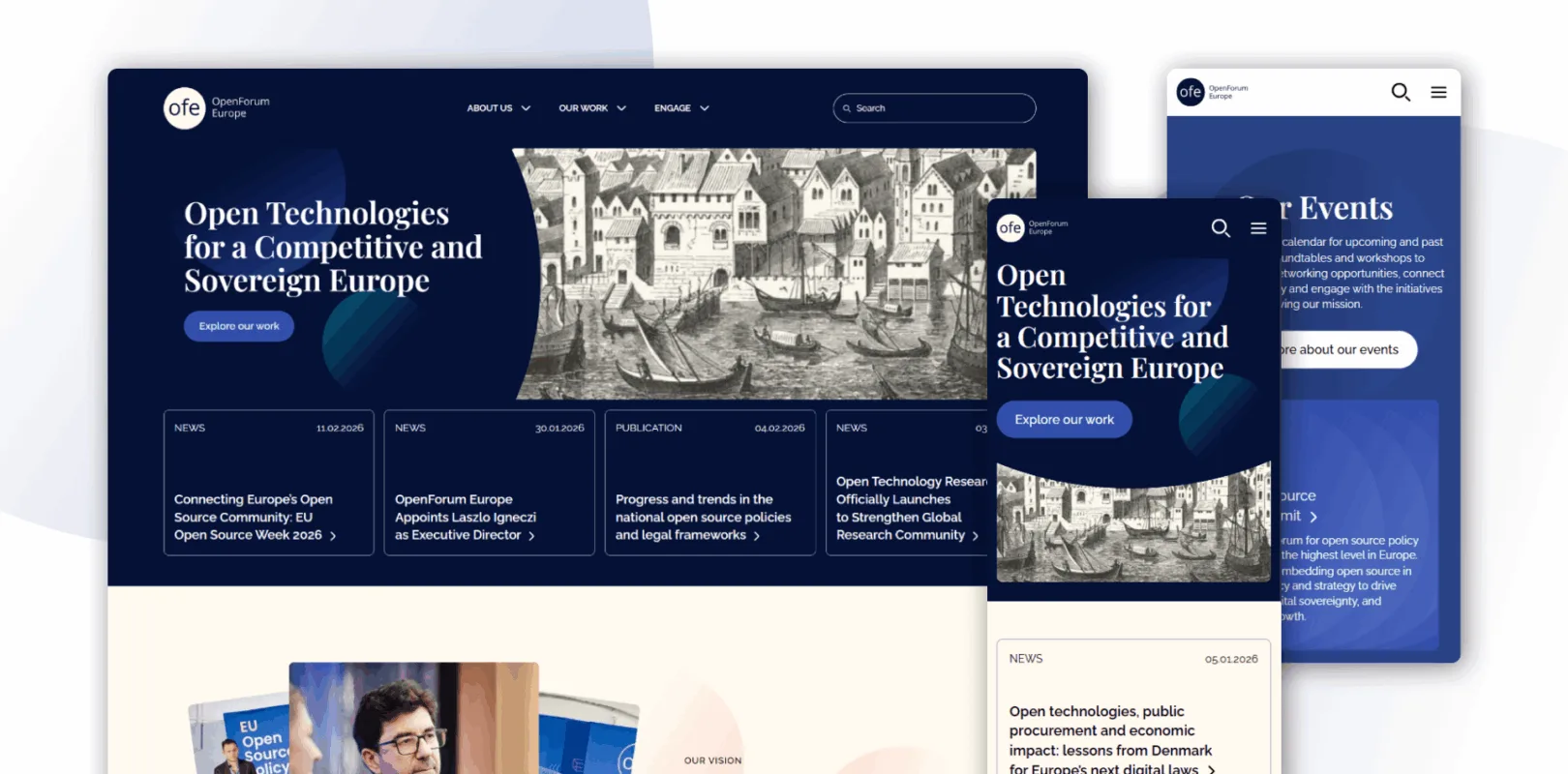 OpenForumEurope.org - from brand refresh to website redesign for an EU non profit