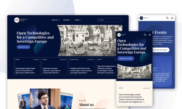 OpenForumEurope.org – od odświeżenia marki do redesignu strony internetowej dla unijnego think-tanku